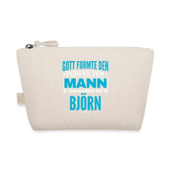 Björn Name Design - Bio-Täschchen - Natur - Vorne