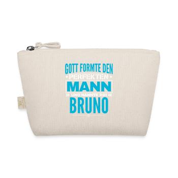 Bruno Name Design - Bio-Täschchen - Natur - Vorne
