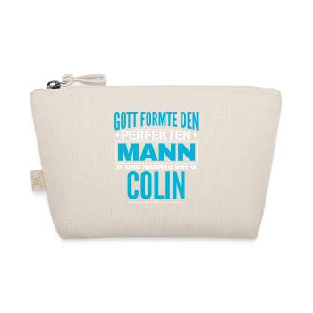 Colin Name Design - Bio-Täschchen - Natur - Vorne