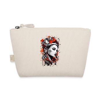 Abstract Colorful Young Woman Graffiti Art - Organic Pouch - nature - Front