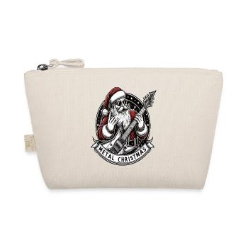 Santa Claus Metal christmas - Organic Pouch - nature - Front