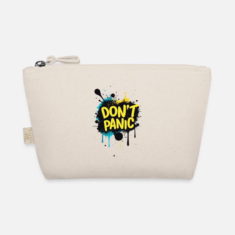 Don't Panic! Lustiger Spruch Zitat Statement Bio-Täschchen