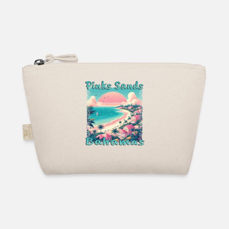 Pink Sands Beach, Bahamas - Grunge-Urlaub im Bio-Täschchen