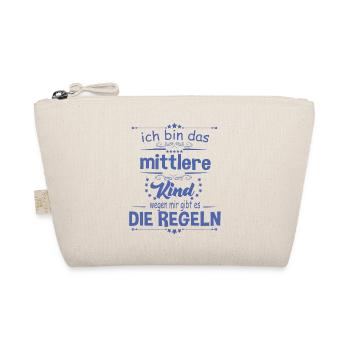 Ich bin das Mittlere Kind wegen mir gibt es die - Bio-Täschchen - Natur - Vorne
