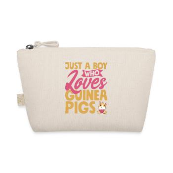 Just A Boy Who Loves Guinea Pigs Cavy Lover Rodent - Organic Pouch - nature - Front