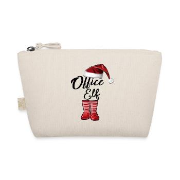 Office Elf – Funny Christmas Design - Organic Pouch - nature - Front