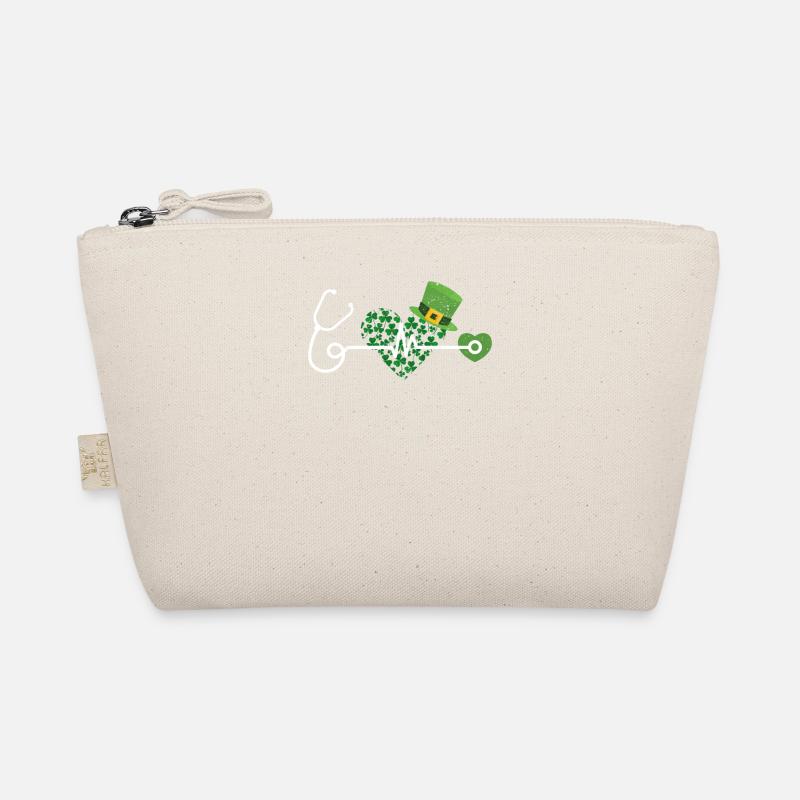 Nurse St Patrick's Day Stethoscope Heart Organic Pouch