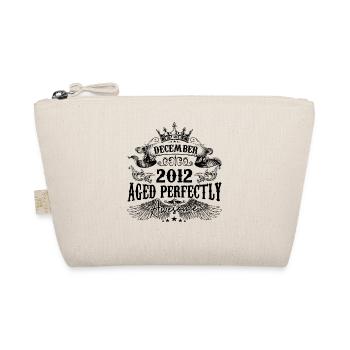 Birthday 2012 December 2012 born in December - Organic Pouch - nature - Front