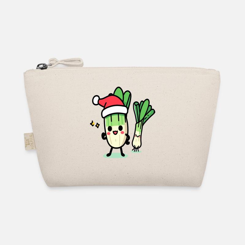 Nikolauch kawaii Lauch - Bio-Täschchen - Natur