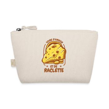Vivre D'amour Et De Raclette Cadeau Humour Fromage - Trousse biologique - nature - Devant