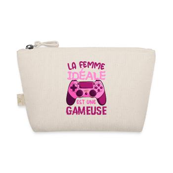 La Femme Idéale est Une Gameuse Cadeau Geek Humour - Trousse biologique - nature - Devant