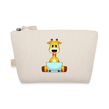 Giraffe Laptop - Organic Pouch - nature - Front