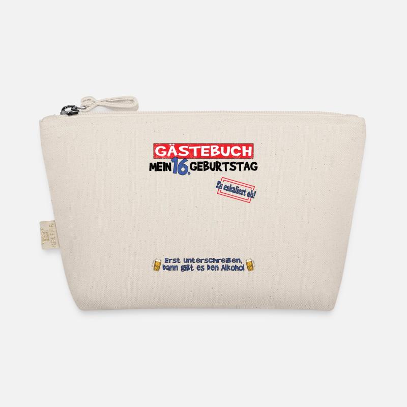 16. Geburtstag Mädchen & Junge Gästebuch Bio-Täschchen