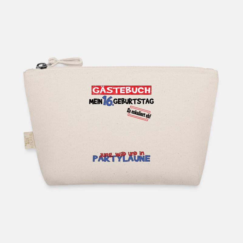 16. Geburtstag Mädchen & Junge Gästebuch Bio-Täschchen