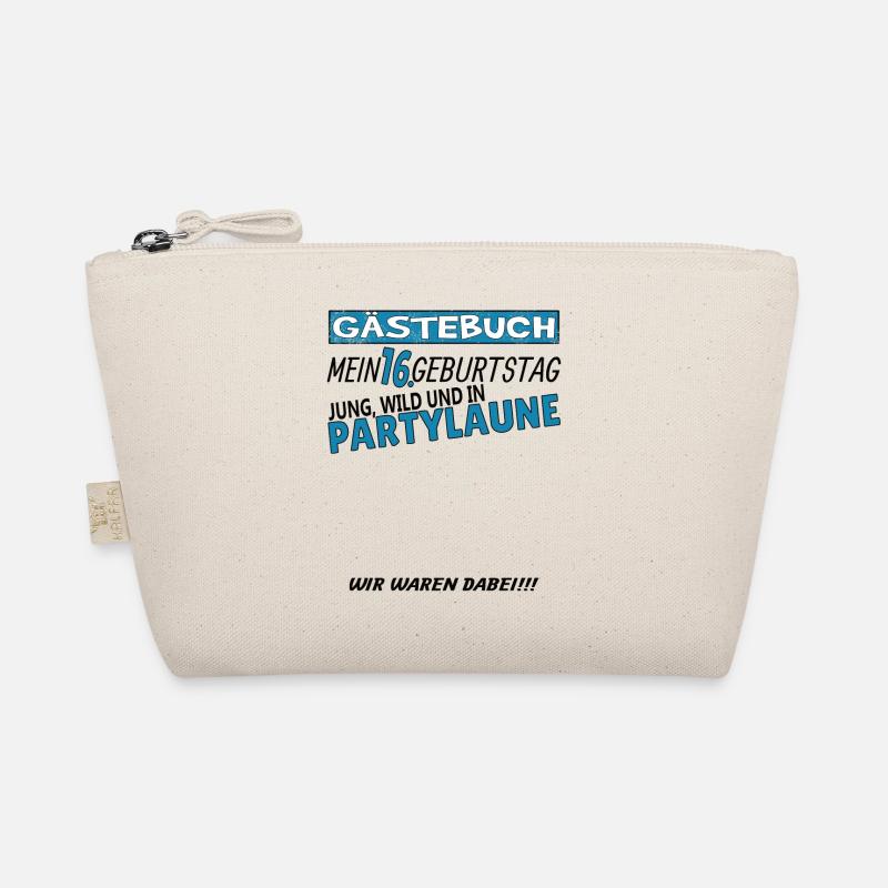 16. Geburtstag Mädchen & Junge Gästebuch Bio-Täschchen