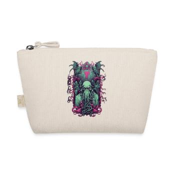 Gothic Ghoul Demon Halloween Monster Design - Organic Pouch - nature - Front