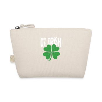 0% Irisches Kleeblatt Lustiger St. Patricks Day - Bio-Täschchen - Natur - Vorne