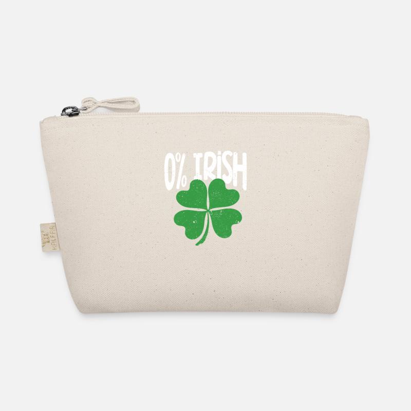 0% Irisches Kleeblatt Lustiger St. Patricks Day Bio-Täschchen