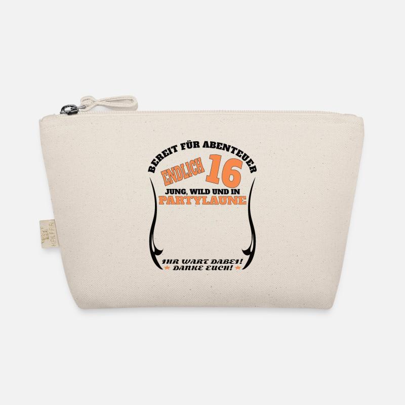 16. Geburtstag Mädchen & Junge Gästebuch Bio-Täschchen