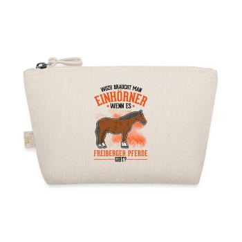Freiberger Pferd Einhorn - Bio-Täschchen - Natur - Vorne