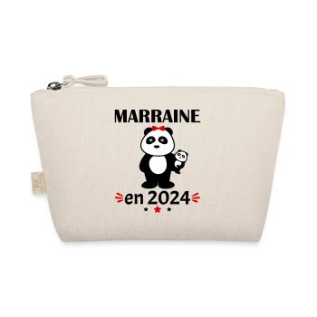Marraine en 2024, annonce grossesse, famille - Trousse biologique - nature - Devant