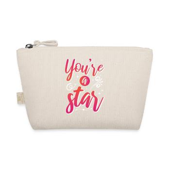 Be you! Self-confidence, positive thinking, motivation - Organic Pouch - nature - Front