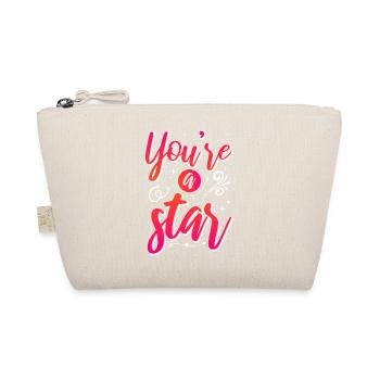 Be you! Self-confidence, positive thinking, motivation - Organic Pouch - nature - Front