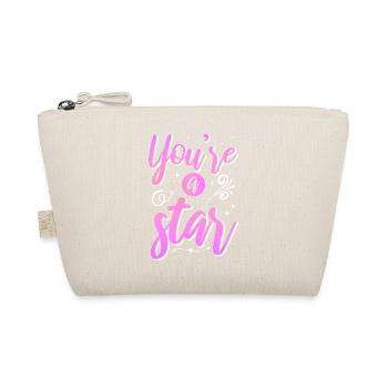Be you! Self-confidence, positive thinking, motivation - Organic Pouch - nature - Front