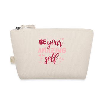 Be you! Self-confidence, positive thinking, motivation - Organic Pouch - nature - Front
