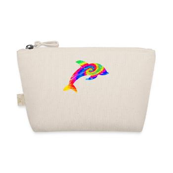 Dolphin Tie Dye - Organic Pouch - nature - Front