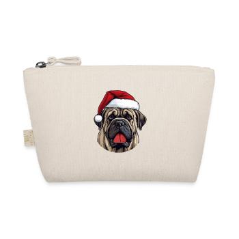 Mastiff Dog Head Christmas Xmas - Organic Pouch - nature - Front