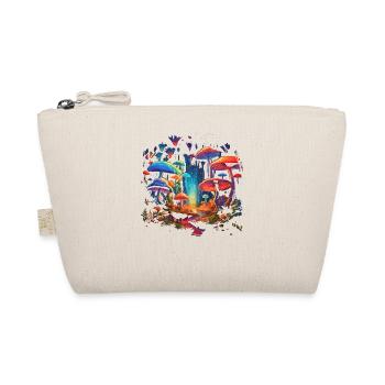 Fantasy Mushroom | Forest | Nature | Goa Festival - Organic Pouch - nature - Front