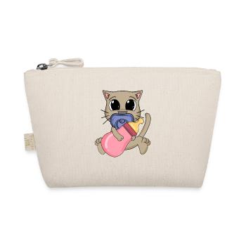 Motif de bébé chat - Trousse biologique - nature - Devant