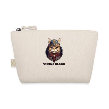 Wikingerkatze mit Wikingerhelm und Wikingerblut - Bio-Täschchen - Natur - Vorne