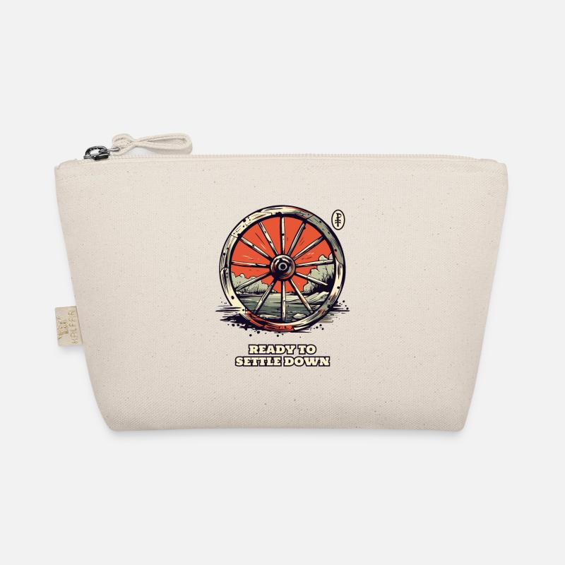 Ready to settle down: Settlers' Wagon Wheel Organic Pouch