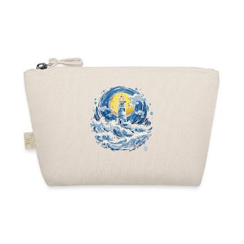 Tsunami Waves Lighthouse - Organic Pouch - nature - Front