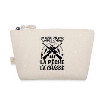 Mec simple Chasse Peche Humour Cadeau Anniversaire - Trousse biologique - nature - Devant