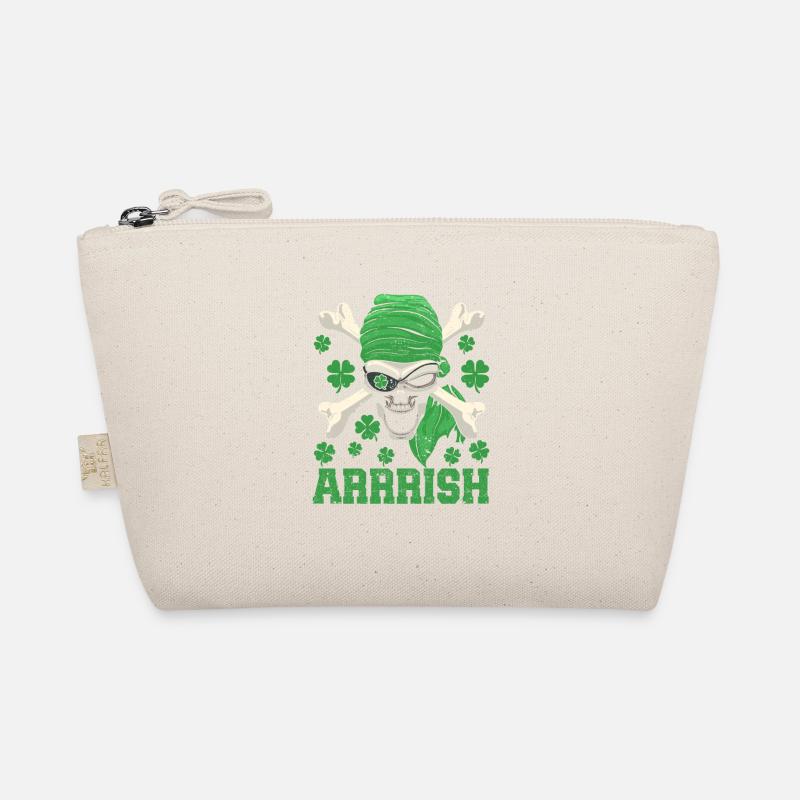 Arrish Crâne de pirate irlandais Leprechaun Trousse biologique