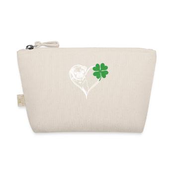 Irish pug face shamrock shamrock - Organic Pouch - nature - Front