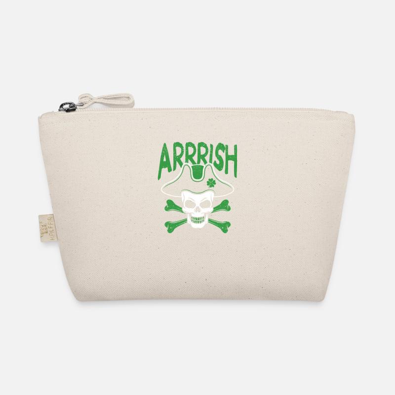 Arrish Irish Pirate Totenkopf Leprechaun Bio-Täschchen