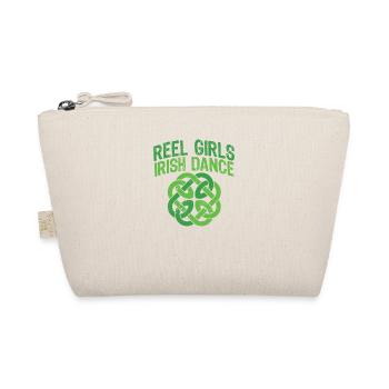 Reel Girls Irish Dance Funny St Patrick's Day - Organic Pouch - nature - Front