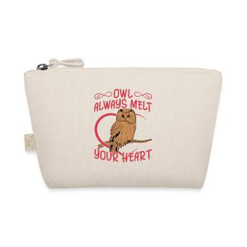 Owl Always Melt Your Heart Night Owls Nocturnal Bi - Organic Pouch - nature - Front