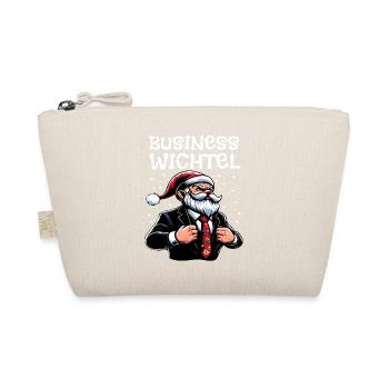 Business Wichtel Weihnachts Gnome - Bio-Täschchen - Natur - Vorne