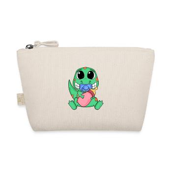 Baby Dino Motiv - Bio-Täschchen - Natur - Vorne