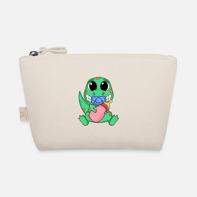 Baby Dino Motif Organic Pouch