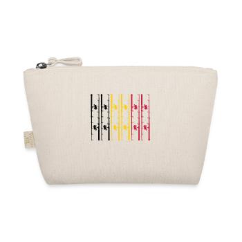 Canne à pêche drapeau Belgique humour cadeau - Trousse biologique - nature - Devant