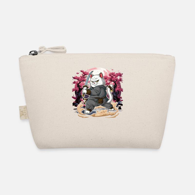 Samurai Cat Organic Pouch