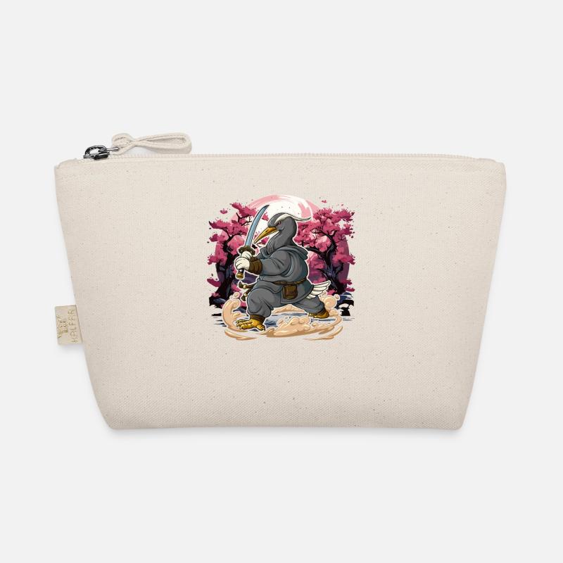 Samurai crane Organic Pouch