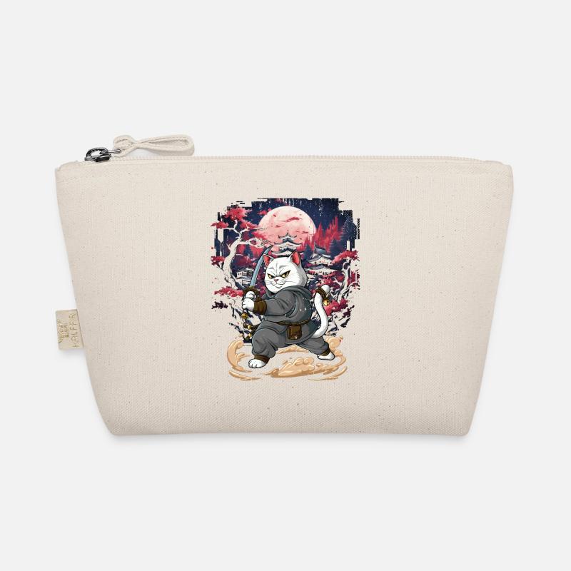 Samurai Cat Organic Pouch