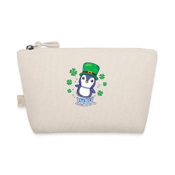 Irish Penguin Leprechaun Animal Cute Bird - Organic Pouch - nature - Front